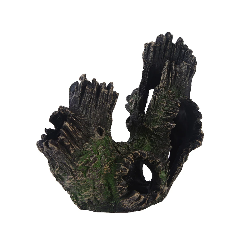 6 Aquarium Decoration Water Grass Landscaping Resin Skull Reptile Toy Evasion House Hidden Room Pet Gardening Fish Tank Decoration