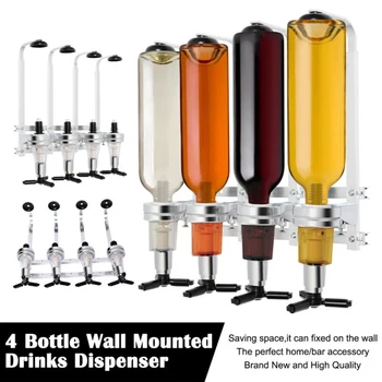 4 Bottle Stand Optics Wall Mounted Wine Dispenser Spirit Drink Holder Bar Butler
4 Bottle Stand Optics Wall Mounted Wine Dispenser Spirit Drink Holder Bar Butler