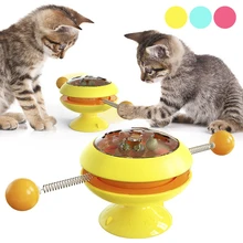 Pets Cat Toys Turning Windmill Ball Turntable Scratch Tickle Catnip Toy Interactive Funny Kitten Stick Catnip Interactive Pet
Pets Cat Toys Turning Windmill Ball Turntable Scratch Tickle Catnip Toy Interactive Funny Kitten Stick Catnip Interactive Pet