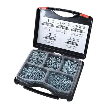 552pcs/Box Carbon Steel Screws Fine Coarse Self Tapping SQ2 Screwdriver For Pocket Hole Jig
552pcs/Box Carbon Steel Screws Fine Coarse Self Tapping SQ2 Screwdriver For Pocket Hole Jig