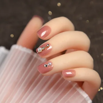 24pcs/box Detachable Wearable Fake Nails press on Pearly Lustre Fairy Pink Japanese Style Suitable Girls Decor Fingernails
24pcs/box Detachable Wearable Fake Nails press on Pearly Lustre Fairy Pink Japanese Style Suitable Girls Decor Fingernails