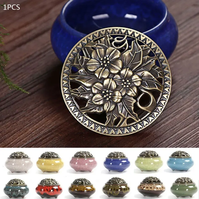 Porcelain Censer with Copper Cover Yoga Incense Censer Censer Burner Ceramic Sleep Aid Antique Hotel Aromatherapy Diffuser
Porcelain Censer with Copper Cover Yoga Incense Censer Censer Burner Ceramic Sleep Aid Antique Hotel Aromatherapy Diffuser