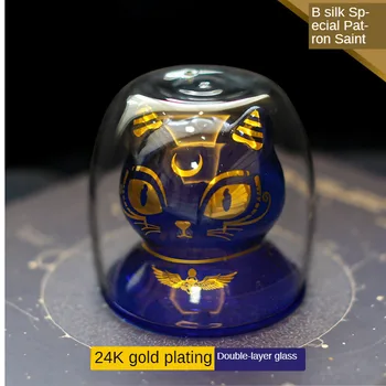 2020 Creative Bastet Egypt Patron Saint Cat Cup Gold Plating Wine Double Layer Coffee Beer Water Mugs Glass Milk Tea Glasses 
2020 Creative Bastet Egypt Patron Saint Cat Cup Gold Plating Wine Double Layer Coffee Beer Water Mugs Glass Milk Tea Glasses