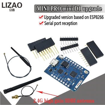 WEMOS D1 Mini Pro 16M Bytes External Antenna Connector NodeMCU Based ESP8266 ESP-8266EX CP2104 WIFI Development Board Micro USB
WEMOS D1 Mini Pro 16M Bytes External Antenna Connector NodeMCU Based ESP8266 ESP-8266EX CP2104 WIFI Development Board Micro USB