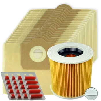 20Pcs Dust Bags + Filter + Fresheners For KARCHER WD3 WD3P MV3 Wet & Dry Vacuum Replacements Tool Parts
20Pcs Dust Bags + Filter + Fresheners For KARCHER WD3 WD3P MV3 Wet & Dry Vacuum Replacements Tool Parts