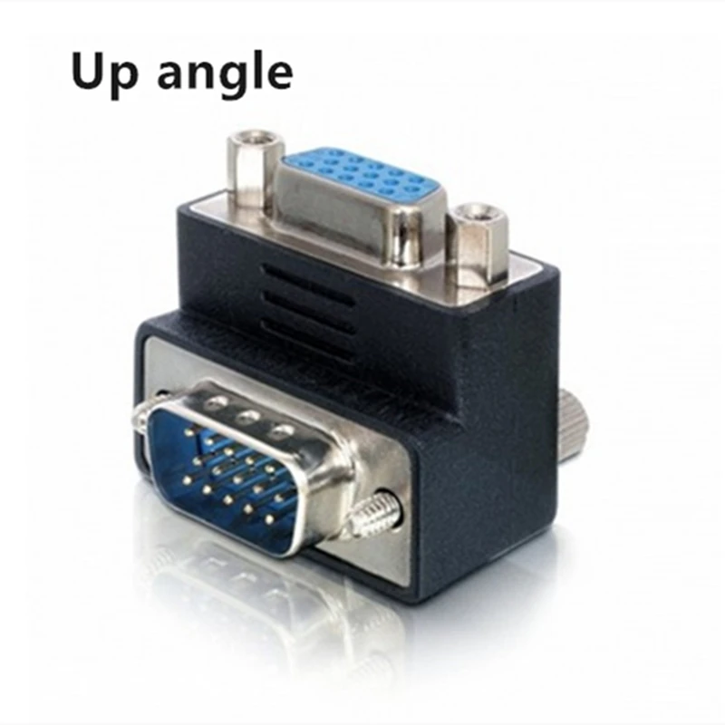 90 Degree Angled VGA Male To Female Extension Adapter for Monitor & Projector
90 Degree Angled VGA Male To Female Extension Adapter for Monitor & Projector