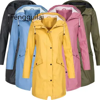 Women's Solid Rain Jackets Outdoor Hoodie Waterproof Long Coat Overcoat Windproof Cotton Solid Long Plus Size Coat Harajuku
Women's Solid Rain Jackets Outdoor Hoodie Waterproof Long Coat Overcoat Windproof Cotton Solid Long Plus Size Coat Harajuku