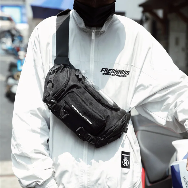 Popular Brand Oxford Cloth Multi-pockets Street Hip Hop Chest Pack Soil Cool Wind Men's Bag INS Versatile Casual Sports Waist Pa
Popular Brand Oxford Cloth Multi-pockets Street Hip Hop Chest Pack Soil Cool Wind Men's Bag INS Versatile Casual Sports Waist Pa