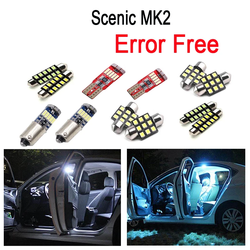 16pc x 100% Error Free Car LED bulbs Interior Reading trunk Light Kit for Renault Scenic II 2 MK2 (2004-2009)
16pc x 100% Error Free Car LED bulbs Interior Reading trunk Light Kit for Renault Scenic II 2 MK2 (2004-2009)