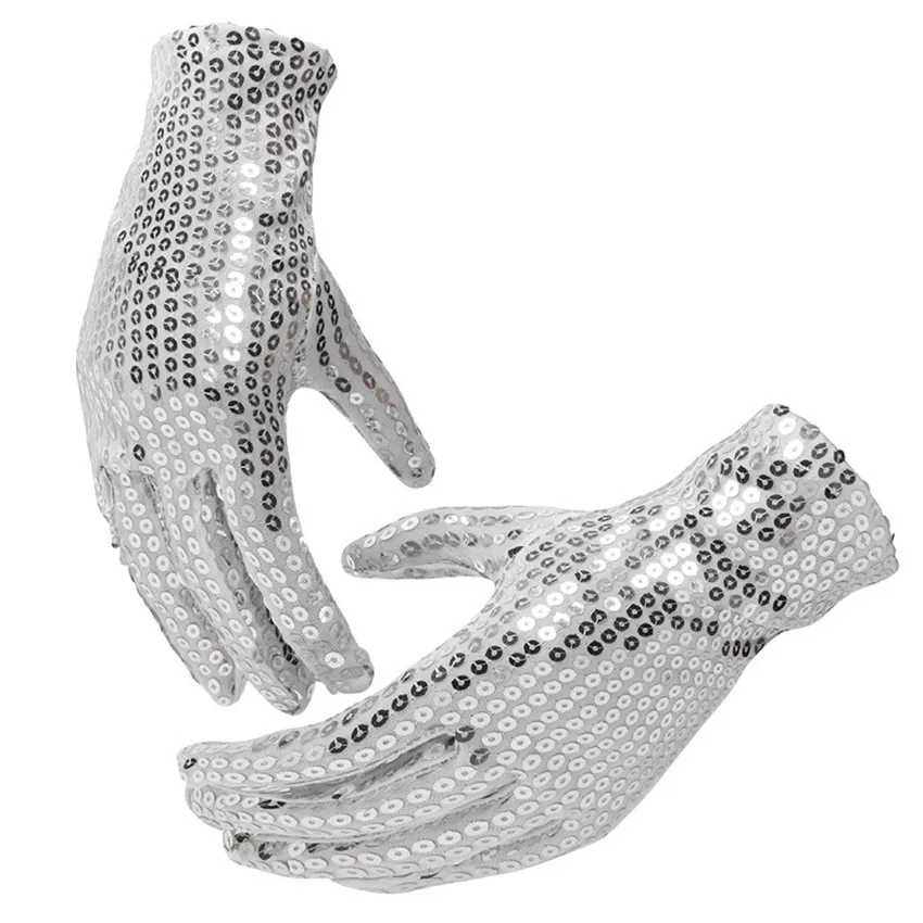 Фото Фестивальные блестящие наручные перчатки с блестками Вечерние для танцев