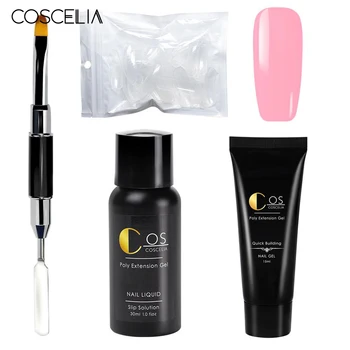 COSCELIA Poly Nail Gel Extension Set With Lamp All For Manicure Quick Building For Extensions Nail Art Tools Set Gel Kit
COSCELIA Poly Nail Gel Extension Set With Lamp All For Manicure Quick Building For Extensions Nail Art Tools Set Gel Kit