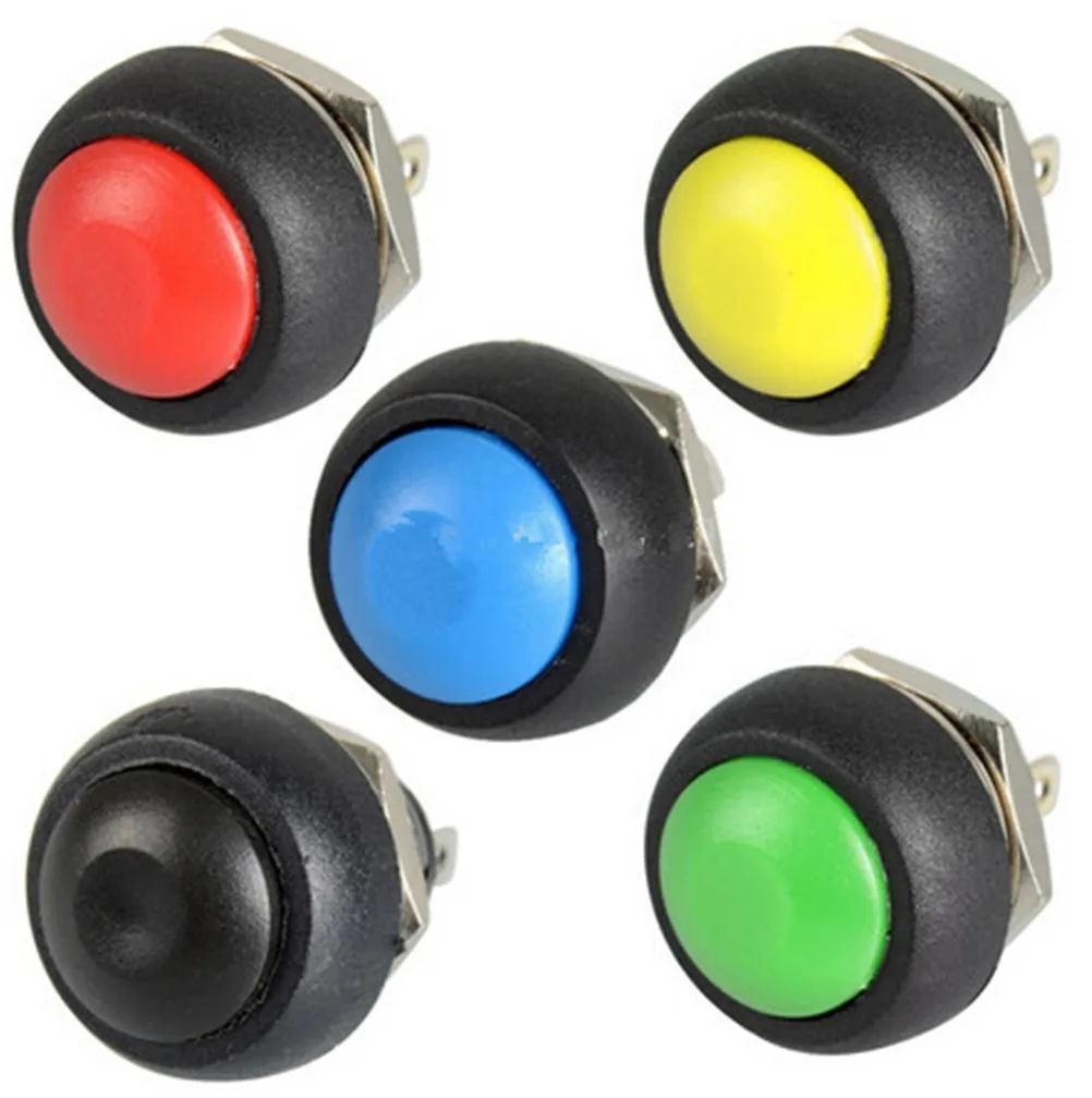 ZLinKJ 1PCS 5 Colors Colourful PBS-33B 12mm Waterproof Momentary ON OFF Push Button Swithch Mini Round Switch
ZLinKJ 1PCS 5 Colors Colourful PBS-33B 12mm Waterproof Momentary ON OFF Push Button Swithch Mini Round Switch