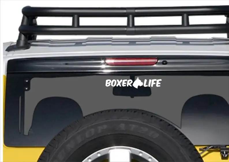 Black/Silve Boxer Life Vinyl Sticker Car Decals Art Bumper Window Rear windshield Decor Waterproof S839 | Автомобили и мотоциклы