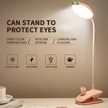 LED small table lamp eye protection student dormitory bedroom bedside clip reading learning desk lamp children creative gifts
LED small table lamp eye protection student dormitory bedroom bedside clip reading learning desk lamp children creative gifts