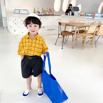 Short Before Long Kids Boys Plaid Blouses Toddler Boy Cotton Shirts Short Sleeved Children Baby Boys Shirt Casual Kids Clothes
Short Before Long Kids Boys Plaid Blouses Toddler Boy Cotton Shirts Short Sleeved Children Baby Boys Shirt Casual Kids Clothes