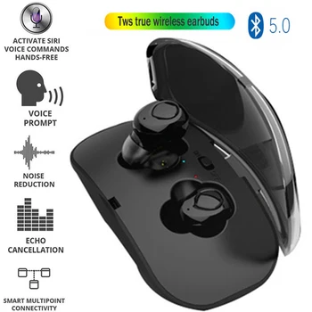 X18 Bluetooth Earphone Wireless Earbuds 5.0 TWS Headsets Dual Earbuds Bass Sound for Huawei Xiaomi Iphone Samsung Mobile Phones
X18 Bluetooth Earphone Wireless Earbuds 5.0 TWS Headsets Dual Earbuds Bass Sound for Huawei Xiaomi Iphone Samsung Mobile Phones