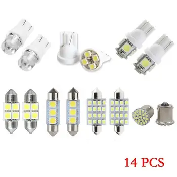 14PCS Car Lights T10 LED 194 168 SMD For W5W Led White LED Wedge Side Bulbs Lamp 12V Parking Bulb Car External Clearance Lights
14PCS Car Lights T10 LED 194 168 SMD For W5W Led White LED Wedge Side Bulbs Lamp 12V Parking Bulb Car External Clearance Lights