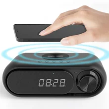 Multifunctional Wireless Charger Alarm Clock Bluetooth Speaker LED Display with Card/Radio/AUX Phone Charging Pad Fast Chargers Multifunctional Wireless Charger Alarm Clock Bluetooth Speaker LED Display with Card/Radio/AUX Phone Charging Pad Fast Chargers