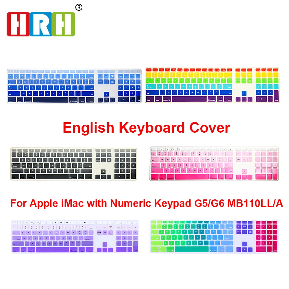 Gradient Color Rainbow Ultra Thin Silicone US Keyboard Skin Cover Protector With A Numeric Keypad For Apple iMac G5/G6 MB110LL/A
Gradient Color Rainbow Ultra Thin Silicone US Keyboard Skin Cover Protector With A Numeric Keypad For Apple iMac G5/G6 MB110LL/A