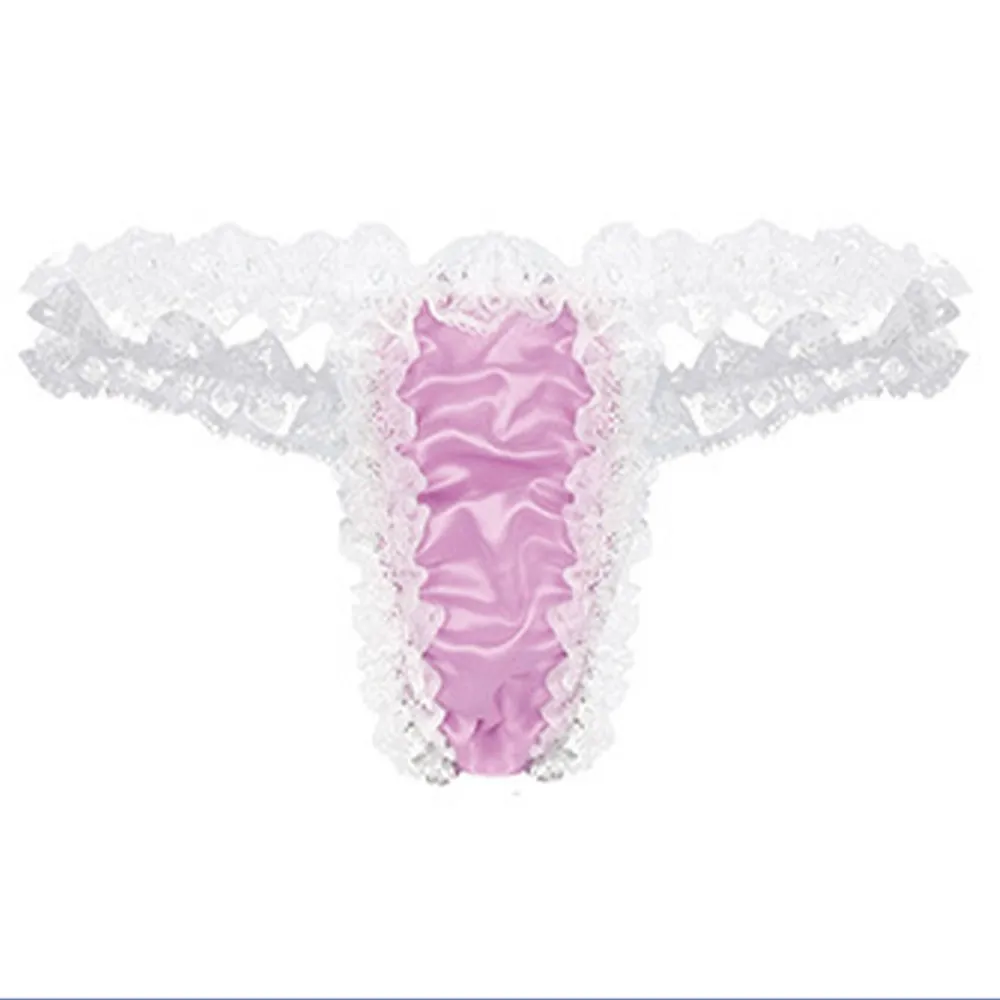 Men Sissy Lace See-through Panties Sexy Satin G-String Thong Briefs Underwear Men's Lace Panties Briefs Seamless Lace Transparen
Men Sissy Lace See-through Panties Sexy Satin G-String Thong Briefs Underwear Men's Lace Panties Briefs Seamless Lace Transparen