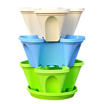 4pcs 3D Flower Pot Multilayer Plant Pot Versatile Gardening Basket Basin Planting (3Pcs Random Mixed Color Flowerpots 1Pc Tray)
4pcs 3D Flower Pot Multilayer Plant Pot Versatile Gardening Basket Basin Planting (3Pcs Random Mixed Color Flowerpots 1Pc Tray)