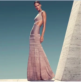 2020 Leger Babe Summer New Design Runway O Neck Backless Sleeveless Cutout Waist Maxi Party Gowns Bandage Dress for Women
2020 Leger Babe Summer New Design Runway O Neck Backless Sleeveless Cutout Waist Maxi Party Gowns Bandage Dress for Women