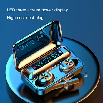 TWS Fingerprint Touch control Bluetooth Earphones 2200mAh Charging Box 9D Stereo wireless Waterproof Headsets with LED display
TWS Fingerprint Touch control Bluetooth Earphones 2200mAh Charging Box 9D Stereo wireless Waterproof Headsets with LED display