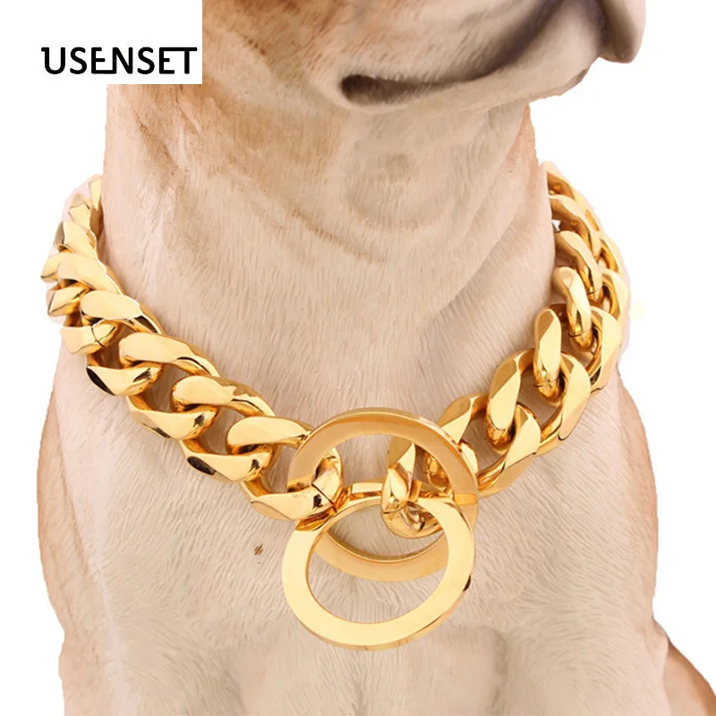 Personalized Pet Dog Choke Chain Choker Collar Strong Silver Gold 316L Stainless Steel Metal Training For Medium Large&Small Dog
Personalized Pet Dog Choke Chain Choker Collar Strong Silver Gold 316L Stainless Steel Metal Training For Medium Large&Small Dog