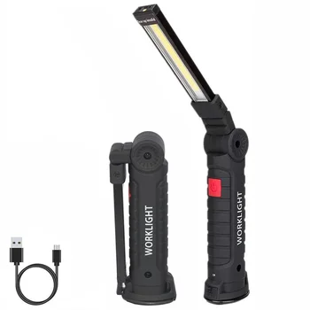 (L) COB LED Work Light 5 Lighting Modes Flashlight with Magnetic Base, USB Rechargeable 360° Rotate Portable Inspection Light
(L) COB LED Work Light 5 Lighting Modes Flashlight with Magnetic Base, USB Rechargeable 360° Rotate Portable Inspection Light