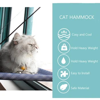 New Summer Hammock for Cats Pet Bed Cat Hammock Bed Mount Window Cooling Breathable Mesh Deck Window Suction Cups Seat
New Summer Hammock for Cats Pet Bed Cat Hammock Bed Mount Window Cooling Breathable Mesh Deck Window Suction Cups Seat