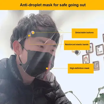 Full Face Dust-Proof Transparent Mask with Visor Shield Anti-fog Safety Insulation Protective Mask Anti-Droplet Kitchen Cooking
Full Face Dust-Proof Transparent Mask with Visor Shield Anti-fog Safety Insulation Protective Mask Anti-Droplet Kitchen Cooking