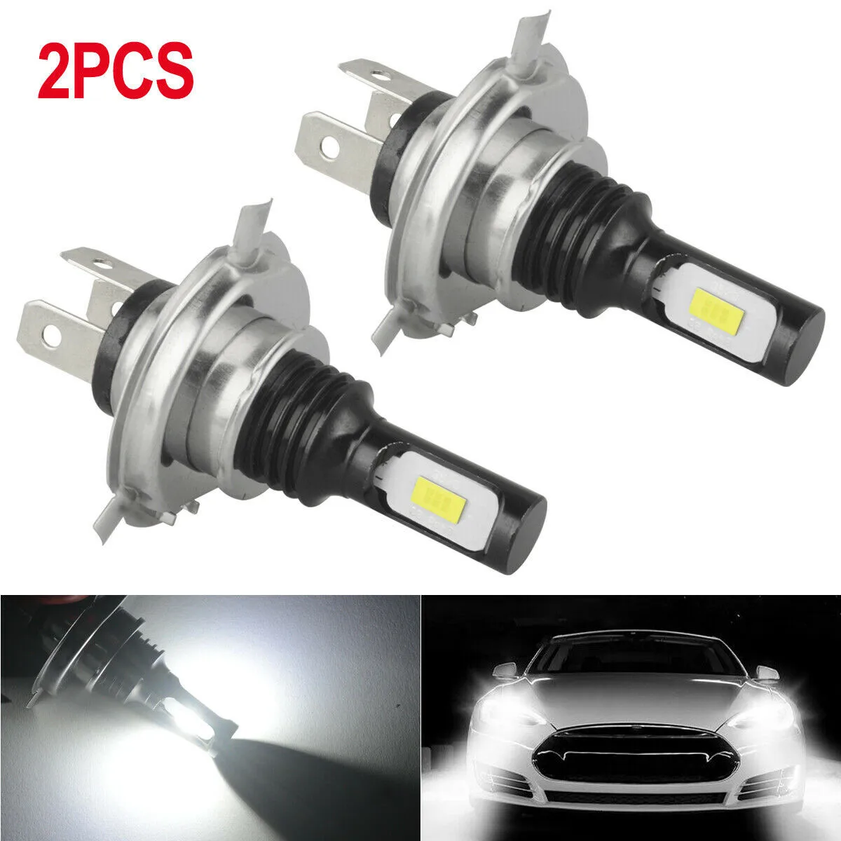 2x H4 Car Led Headlight 9003 HB2 Super Bright CSP LED Headlight Kit High Low Beam Bulb White 6000K 3570 Auto Lights White
2x H4 Car Led Headlight 9003 HB2 Super Bright CSP LED Headlight Kit High Low Beam Bulb White 6000K 3570 Auto Lights White