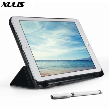 For ipad air 1 Case Hard Cover Leather Flip Stand Case for ipad Air 2 Funda Protective case for ipad 5 6 Case with Pencil Holder