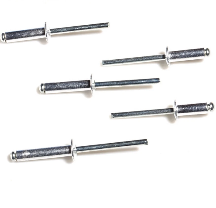 M5 Core-pulling Mushroom Head Break Mandrel Blind rivet Open type rivet core riveting umbrella type carbon steel nail GB12618
M5 Core-pulling Mushroom Head Break Mandrel Blind rivet Open type rivet core riveting umbrella type carbon steel nail GB12618
