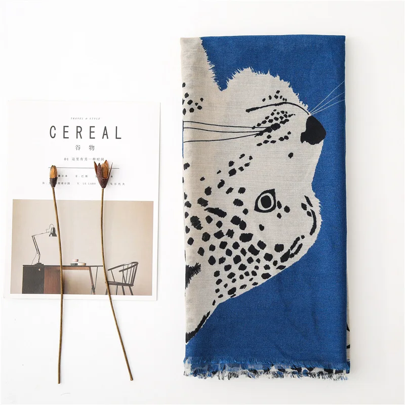 Waliicorners Women Wrap Pashmina Stole Bufandas Muslim Hijab Animal Leopard Dot Fringe Viscose Shawl Scarf 34 H0dbb3d6643a141cbbcfadcb15378199ai