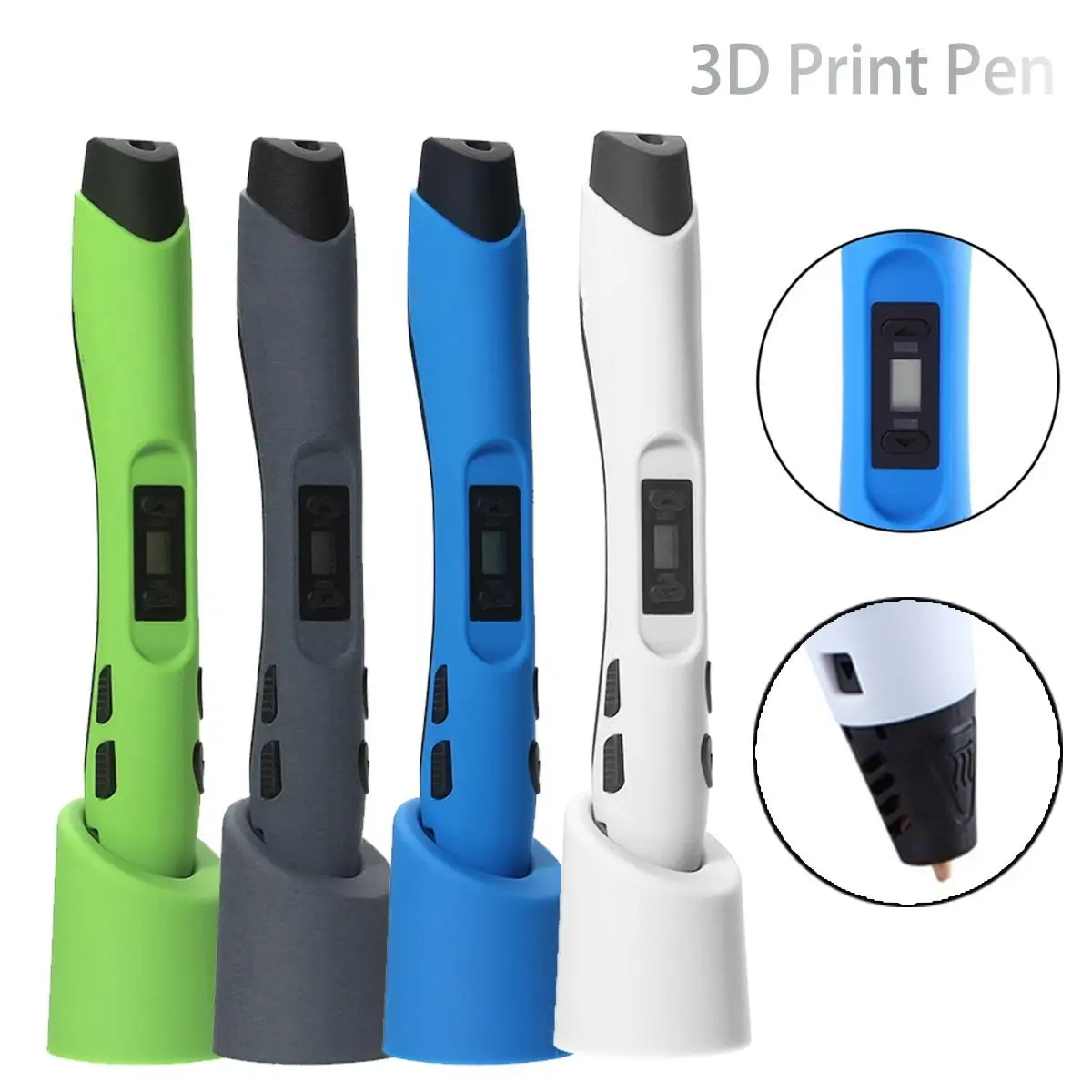 Wireless 3D Printing Pen LED Display with Filament Support 1.75mm PLA PCL ABS Filament for Kids Toy Birthday Gifts EU/US/EK Plug
Wireless 3D Printing Pen LED Display with Filament Support 1.75mm PLA PCL ABS Filament for Kids Toy Birthday Gifts EU/US/EK Plug
