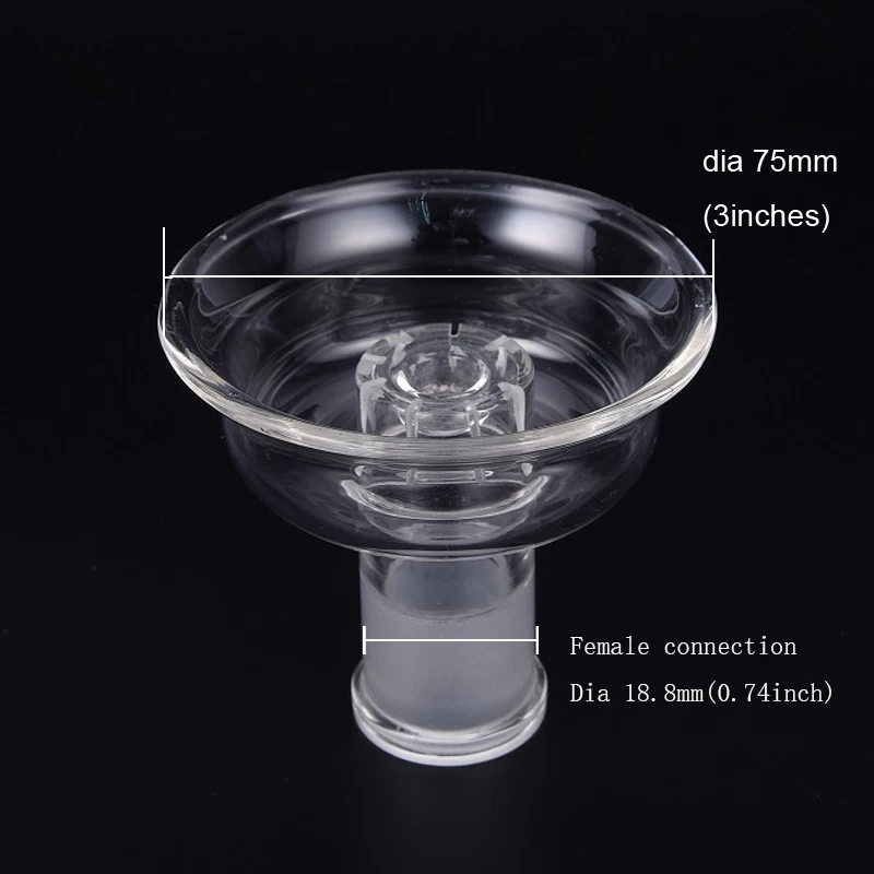 Dia18.8MM CONNECTOR 75MM DIA GLASS TOBACCO FLAVOR BOWL METAL CHARCOAL HOLDER SHISHA HOOKAH TOP HEAD ACCESSORIES
Dia18.8MM CONNECTOR 75MM DIA GLASS TOBACCO FLAVOR BOWL METAL CHARCOAL HOLDER SHISHA HOOKAH TOP HEAD ACCESSORIES