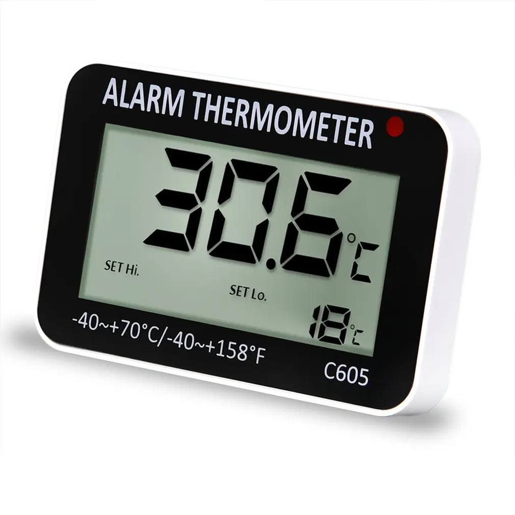 Digital Display Thermometer Electronic Hygrometer With LED Light Highest Lowest Temperature Alarm Function For Indoor Outdoor
Digital Display Thermometer Electronic Hygrometer With LED Light Highest Lowest Temperature Alarm Function For Indoor Outdoor