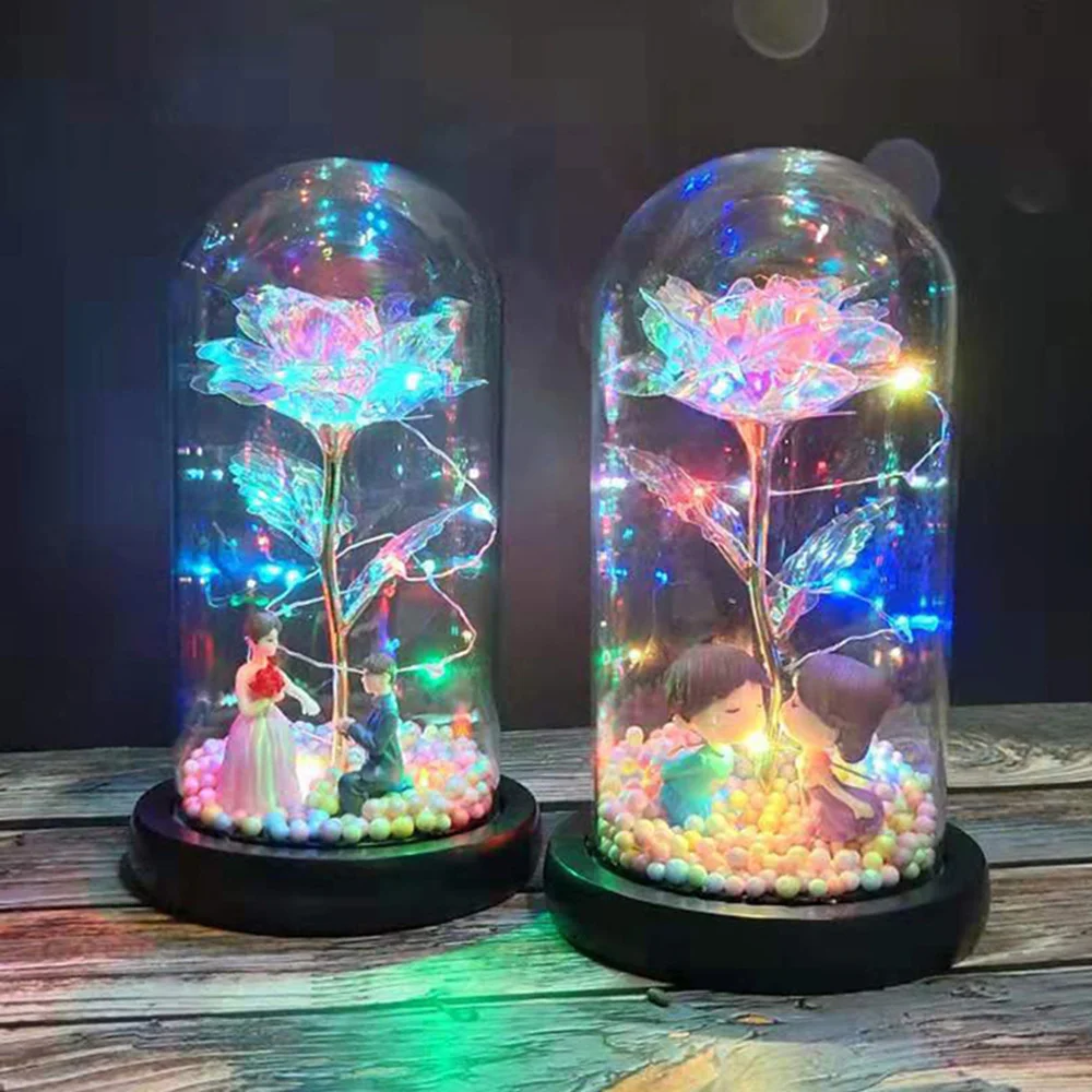 1PCS Valentines Day Gift for Girlfriend LED Light Rose Flower for Mother's Day Wedding Gifts for Guests Artificial flower gift
1PCS Valentines Day Gift for Girlfriend LED Light Rose Flower for Mother's Day Wedding Gifts for Guests Artificial flower gift
