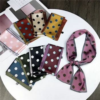 Korean Chic Flat Decorative Small Silk Scarf Women Dot Retro Stylish Scarf Head Neck Small Vintage Hair Tie Band For Female
Korean Chic Flat Decorative Small Silk Scarf Women Dot Retro Stylish Scarf Head Neck Small Vintage Hair Tie Band For Female
