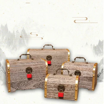 Retro Treasure Box Creative Wooden Piggy Bank Safe Handmade Wood Carving Money Box Savings with Lock for Children Teens- Small S
Retro Treasure Box Creative Wooden Piggy Bank Safe Handmade Wood Carving Money Box Savings with Lock for Children Teens- Small S