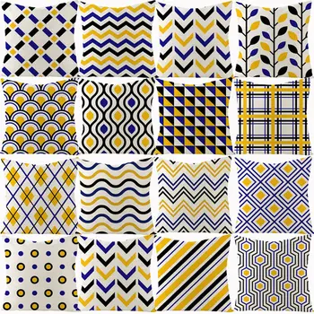 Yellow Geometric Cotton Linen Cushion Cover Grey Blue Decorative Pillowcovers Sofa Cushions Throw Pillows Single Side Pillowcase
Yellow Geometric Cotton Linen Cushion Cover Grey Blue Decorative Pillowcovers Sofa Cushions Throw Pillows Single Side Pillowcase