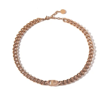 Trendy 18K Gold Plated Letter D Collar Necklace Lock Link Chain Necklaces for Women Punk Party Jewelry
Trendy 18K Gold Plated Letter D Collar Necklace Lock Link Chain Necklaces for Women Punk Party Jewelry