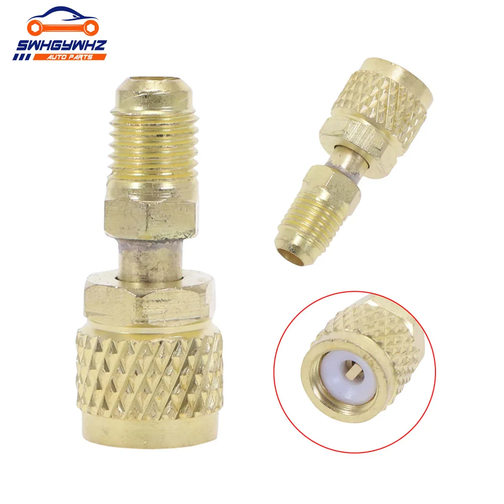 Brass R410A Adapter For Refrigerant HVAC Mini Split Air Conditioners 1/4" Male 5/16" Female Charging Hose Pump
Brass R410A Adapter For Refrigerant HVAC Mini Split Air Conditioners 1/4" Male 5/16" Female Charging Hose Pump