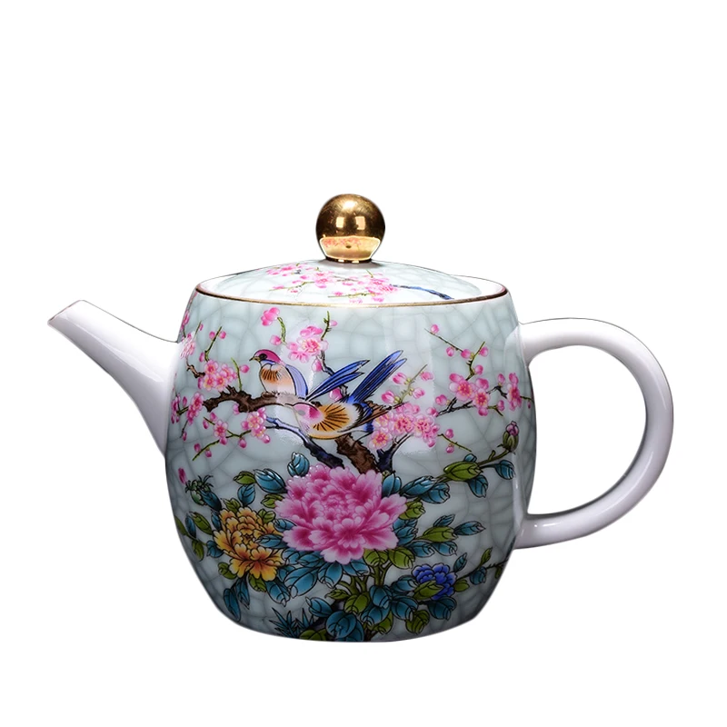 Jingdezhe Teapot Ceramic Porcelain Tea Pot 300ml Hand Painted Flower Bird Teaware Container Drinkware Coffee Milk Kettle Pots
Jingdezhe Teapot Ceramic Porcelain Tea Pot 300ml Hand Painted Flower Bird Teaware Container Drinkware Coffee Milk Kettle Pots