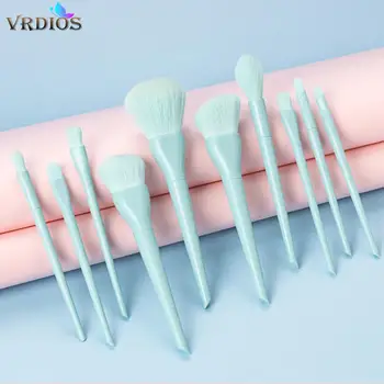 VRDIOS Cosmetics 10pcs/lot Makeup Brushes Set Eyebrow Brush Powder Foundation Professional make up Brushes Beauty Tool Kis
VRDIOS Cosmetics 10pcs/lot Makeup Brushes Set Eyebrow Brush Powder Foundation Professional make up Brushes Beauty Tool Kis