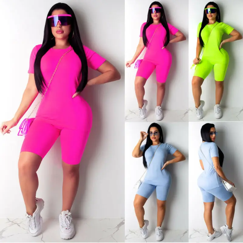 2PCS Womens Sports Suit Solid Tracksuit Set Colored Tops Jogging Pants Lounge Summer Casual Solid Slim Breathable Sport Lady Set
2PCS Womens Sports Suit Solid Tracksuit Set Colored Tops Jogging Pants Lounge Summer Casual Solid Slim Breathable Sport Lady Set