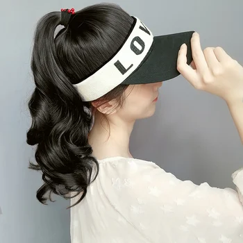 Chic hat wig can shade light synthetic long curly hair wig big wave with easy to wear wigs for women MUMUPI
Chic hat wig can shade light synthetic long curly hair wig big wave with easy to wear wigs for women MUMUPI