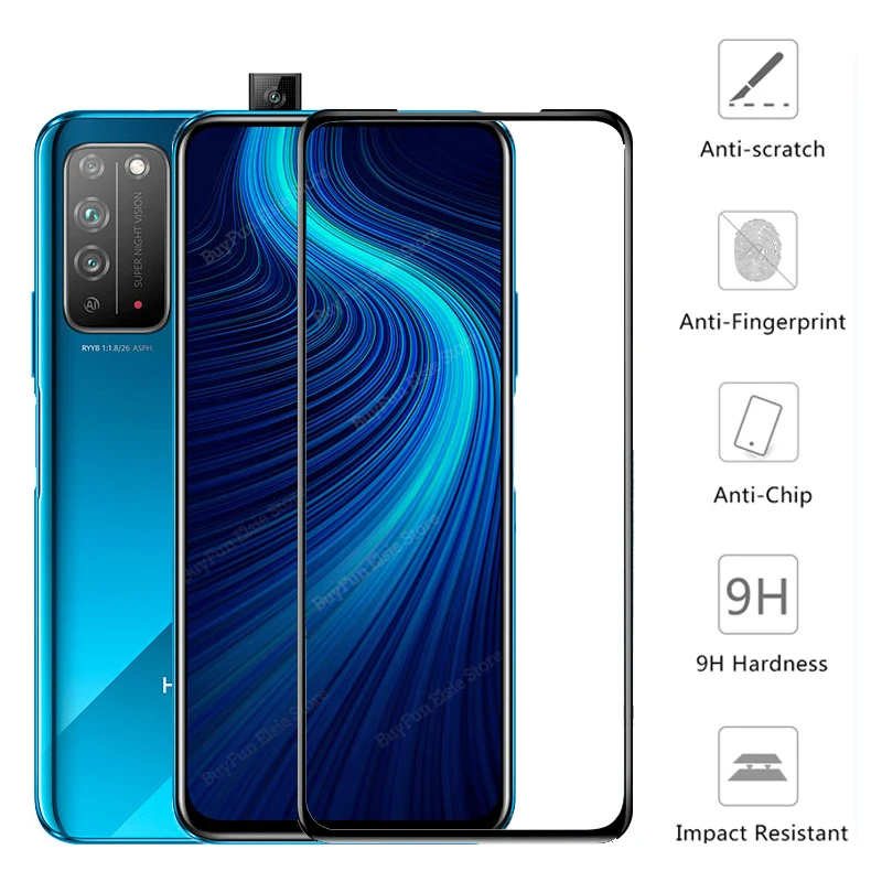 Full Cover Protective Glass on for Huawei Honor X10 5G Screen Protector Glas For x10 10x x 10 TEL-TN00 tempered glass film | Мобильные
