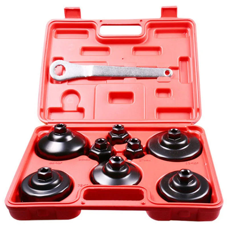 9Pcs/Set Car Oil Filter Removal Wrench Tool Cap Type Filter For Volkswagen Benz Bmw Volvo Porshe Use 3/8 Inch Dr. Or 21Mm Wrench
9Pcs/Set Car Oil Filter Removal Wrench Tool Cap Type Filter For Volkswagen Benz Bmw Volvo Porshe Use 3/8 Inch Dr. Or 21Mm Wrench